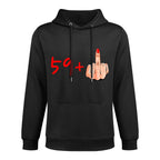I Am 59 Plus Middle Finger Funny Sarcasm 60th Birthday Women Shrink-Resistant Hoodie