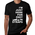 Im Just Here For Feet In Straps Pilates Lover Pilates  Slim-fit Cut T-Shirt