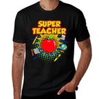 Superhero Teacher T-shirt - Teaching Teacher Gift Men Women Girls Kids  Polyester Blend T-Shirt