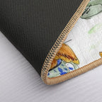 BIRD BATHING IN CUP Durable Bath Mat