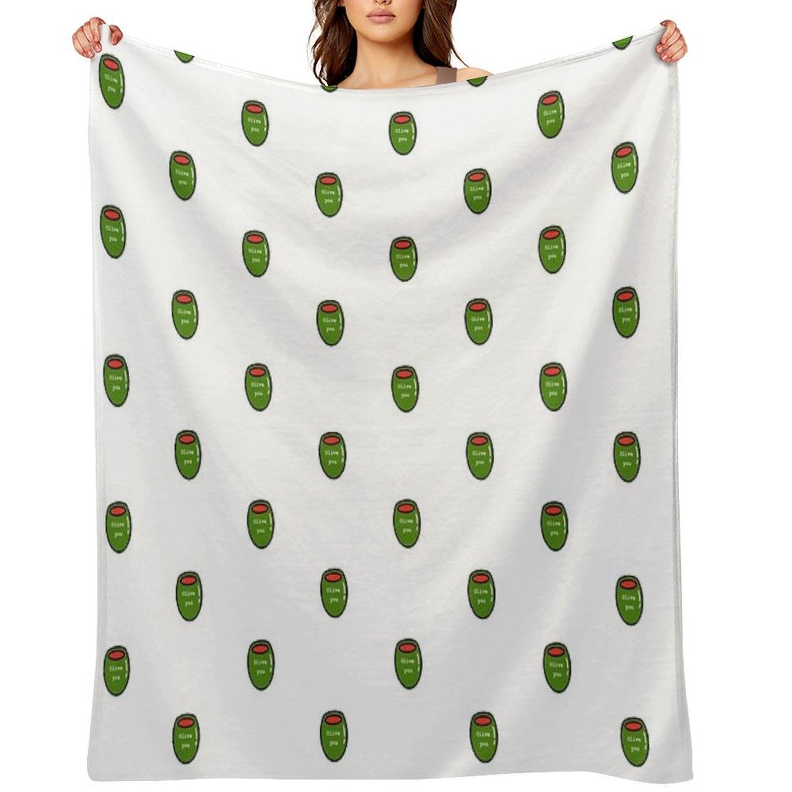 Olive You Premium Throw Blanket