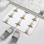 Pineapple Conure  Slip-Resistant Bath Mat