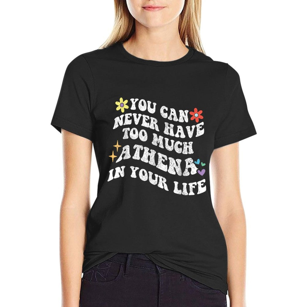 Retro Groovy You Can Never Have Too Much ATHENA In Your Life  Stretchy T-Shirt