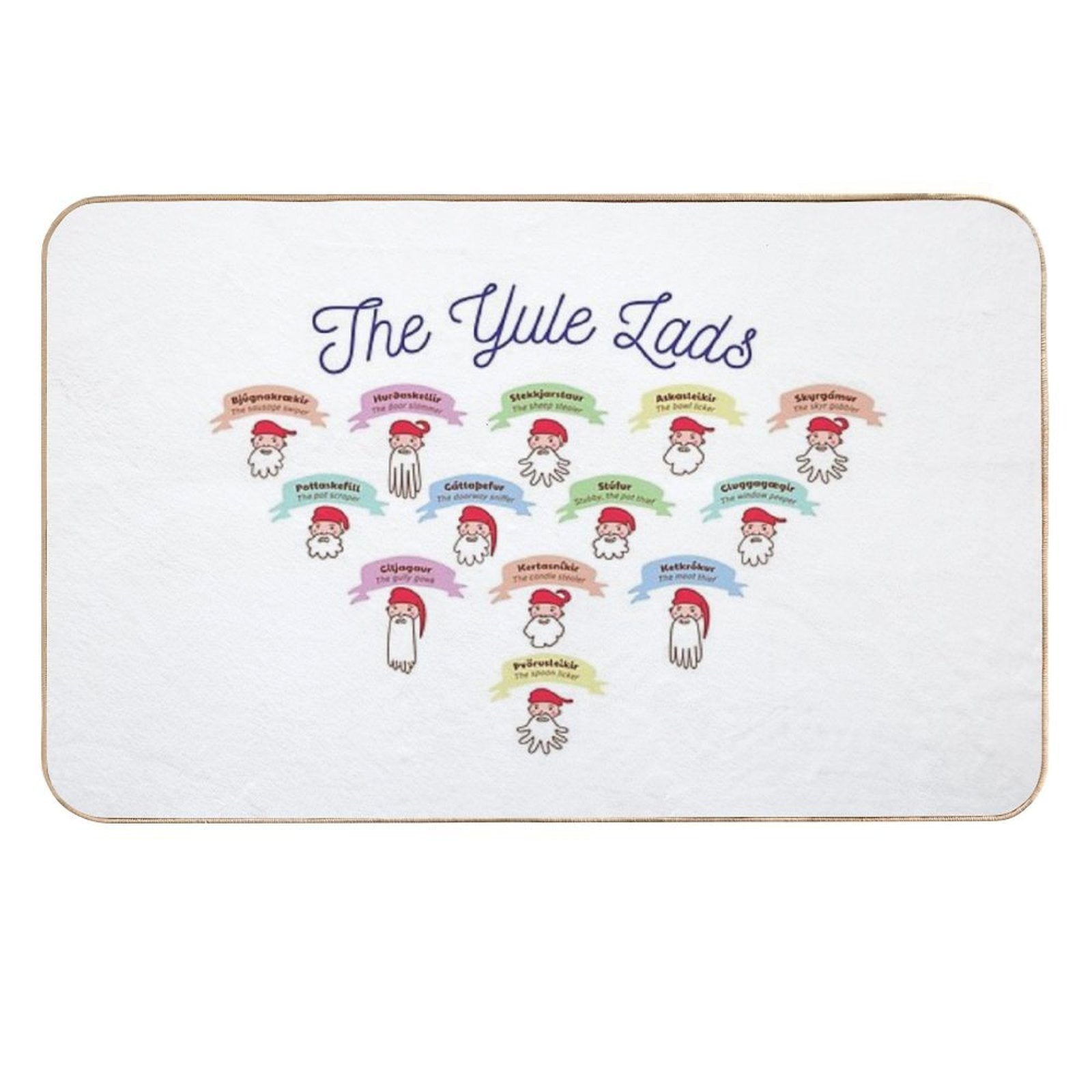 The Yule Lads  Pet-Safe Bath Mat