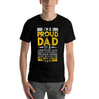 Im Proud Dad of Spina BIFIDA Warrior Motivational  Fade-proof Color T-Shirt
