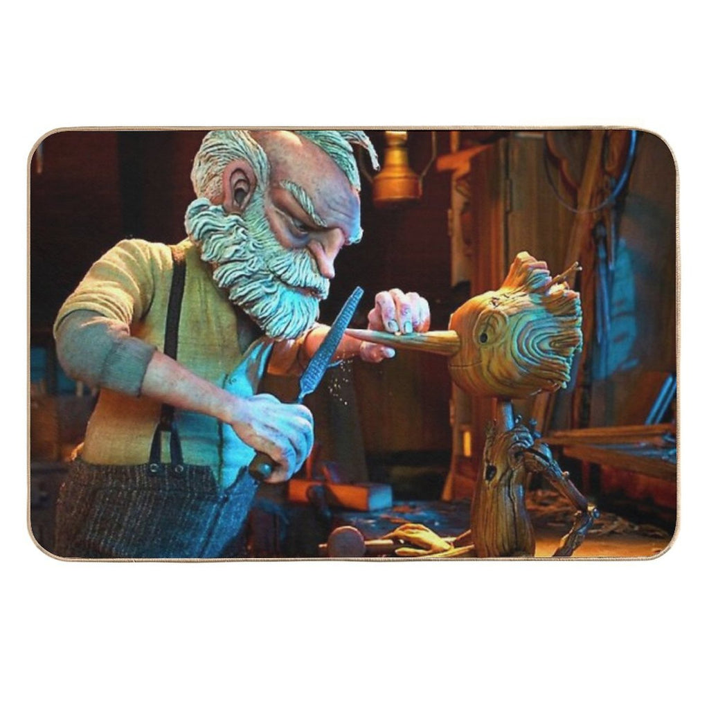 Pinocchio 3 Father And Son 2022 Durable Bath Mat