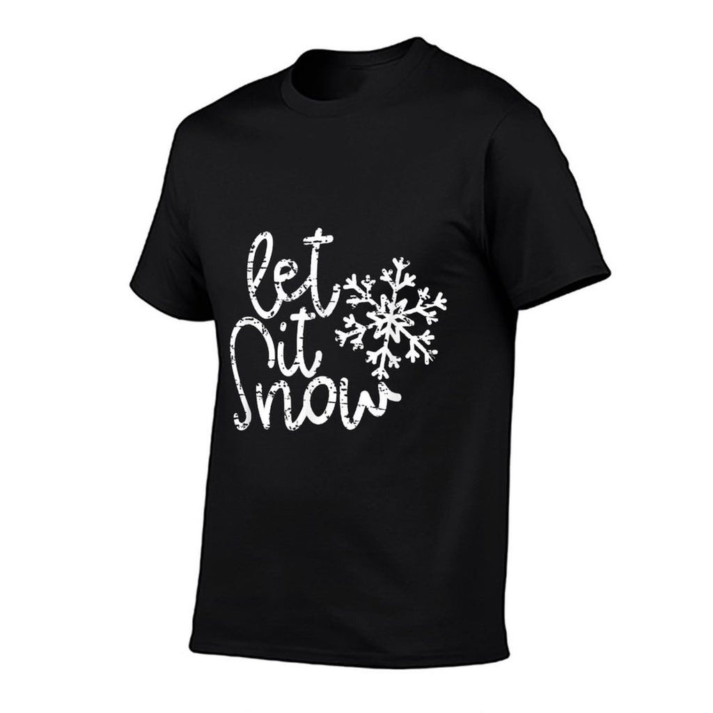 Let It Snow Christmas Snowflake  Relaxed-fit T-Shirt