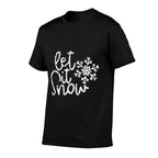 Let It Snow Christmas Snowflake  Relaxed-fit T-Shirt