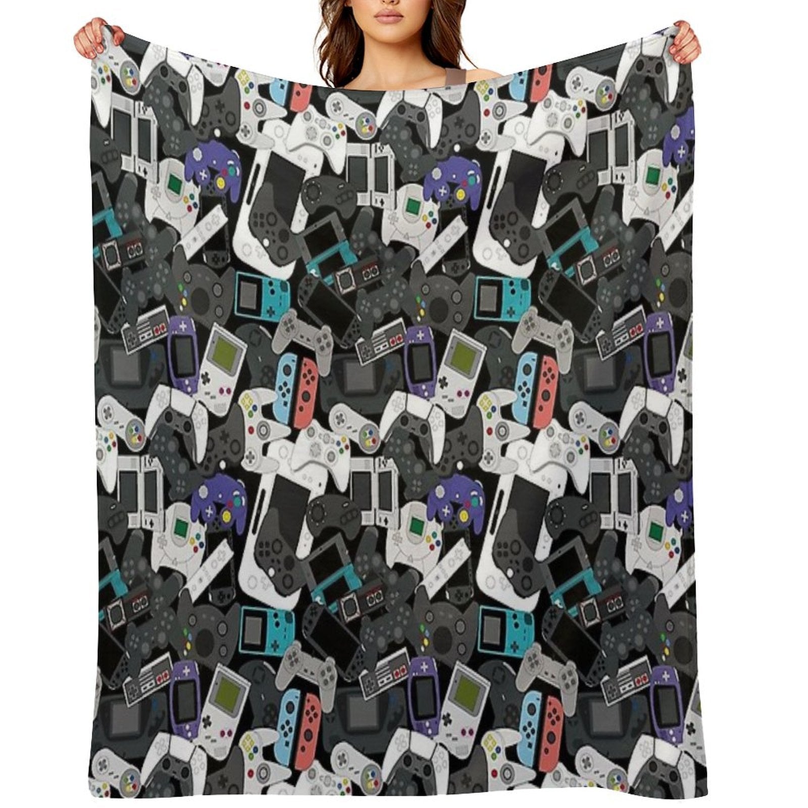 GAMER CONTROLLER ALL Multi-functional Throw Blanket