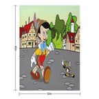 Pinocchio Wrinkle-free Throw Blanket