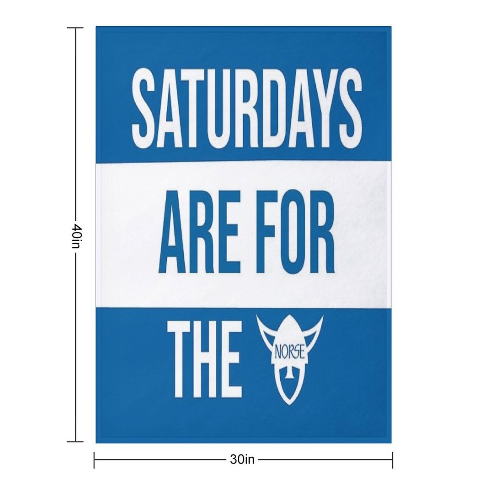 Luther College Saturdays Are For The Norse Plush Throw Blanket