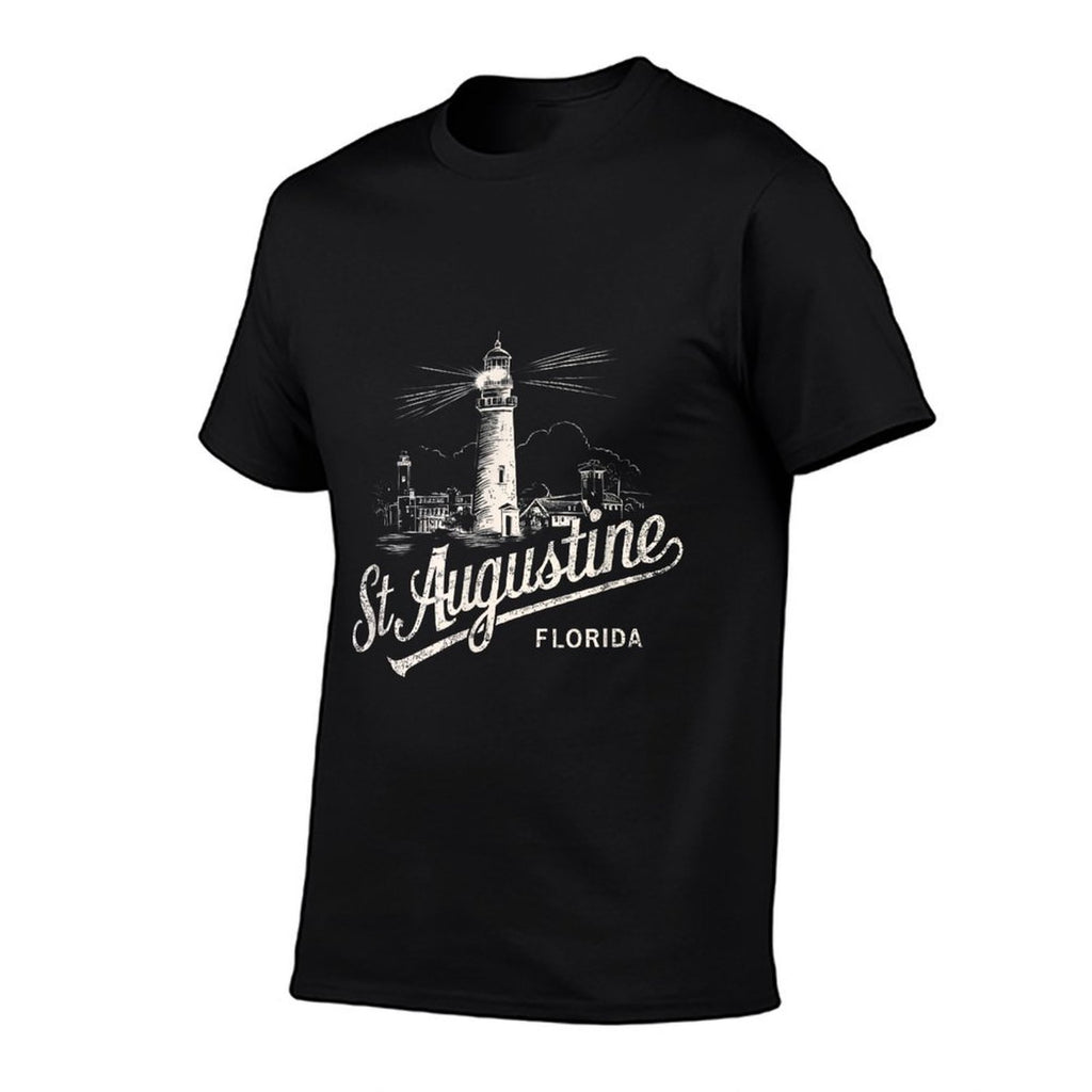St Augustine Florida Lighthouse Vintage Artwork  Stretchy T-Shirt