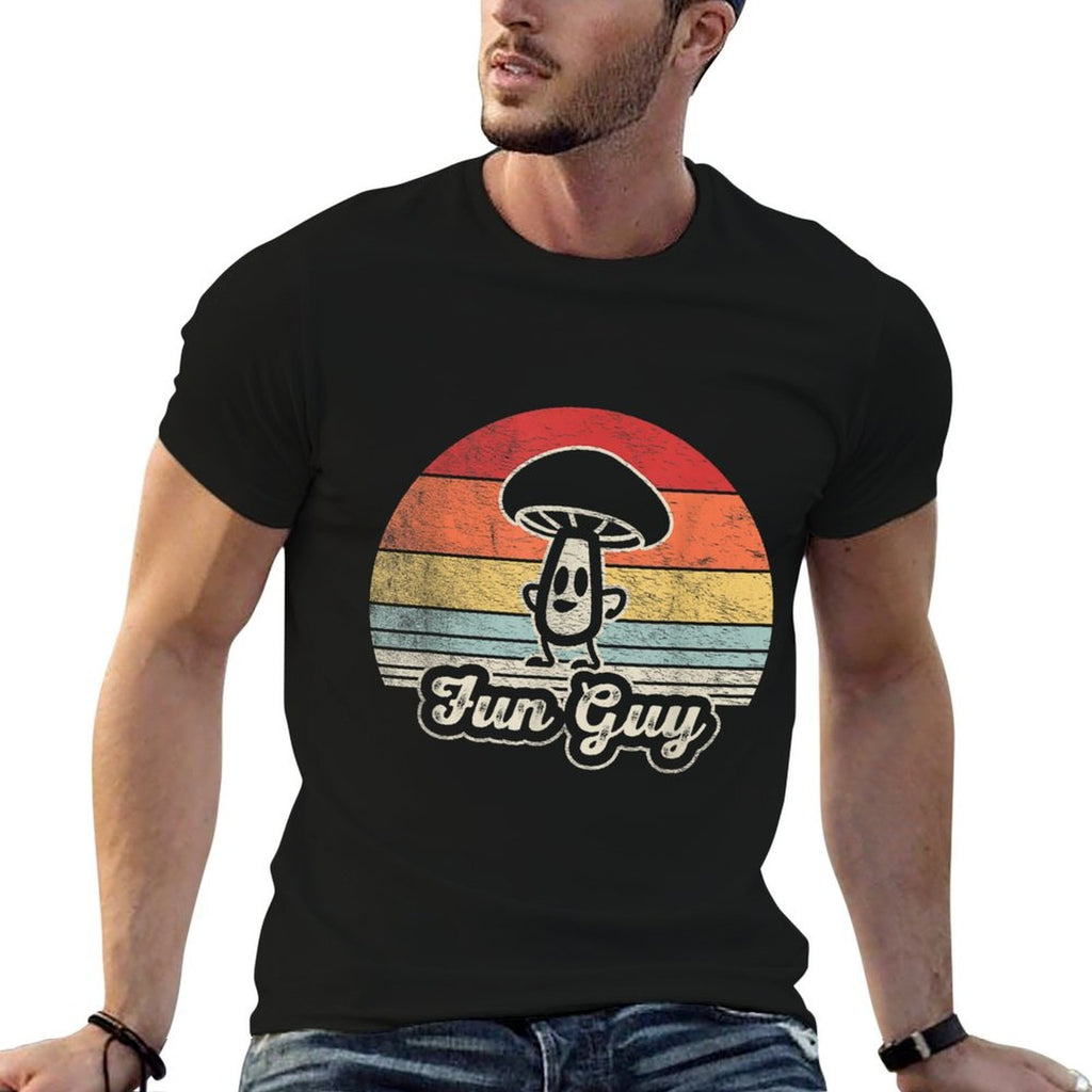 Vintage Fun Guy Fungi Funny Mushroom Fungus Humor  Eco-friendly Material T-Shirt