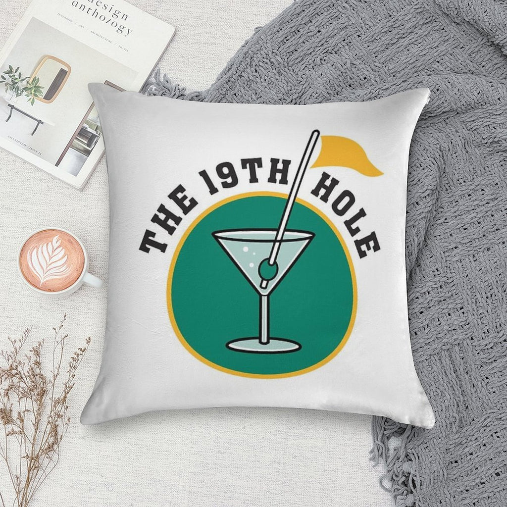 Golf 19th Hole Soft Luxury Feel Throw Pillow