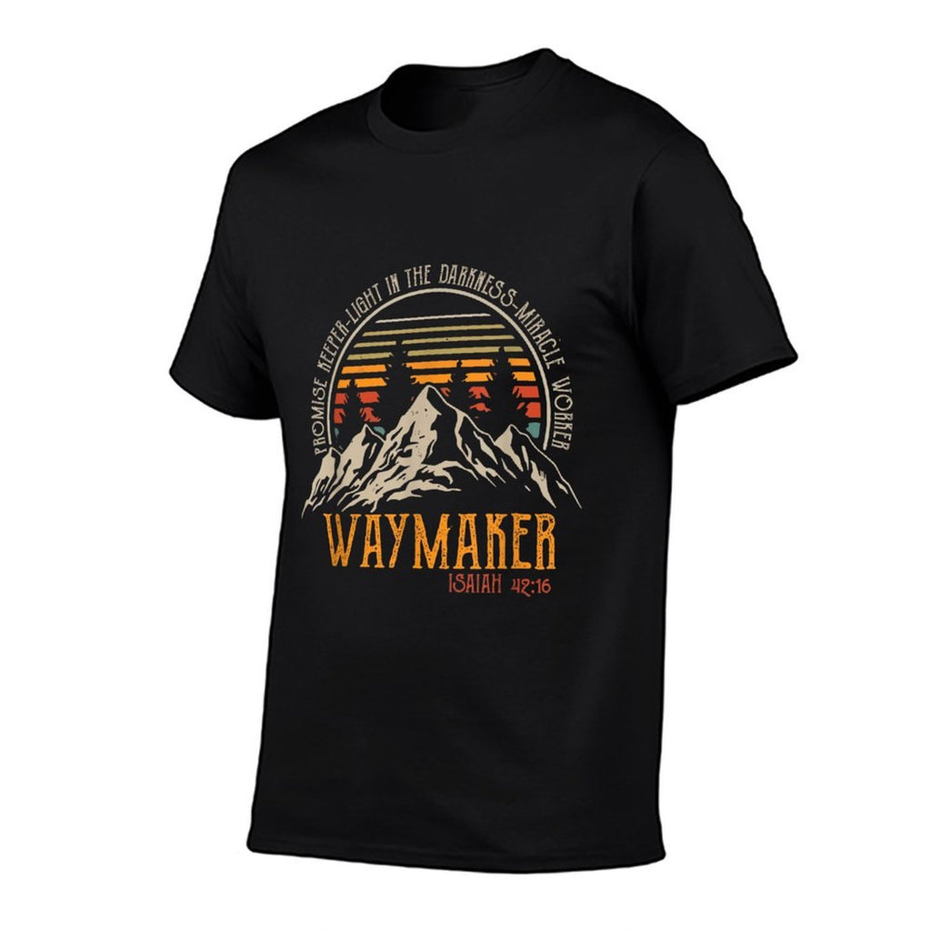 Waymaker Vintage Promise Keeper Miracle Worker Christian  Trendy Pattern T-Shirt