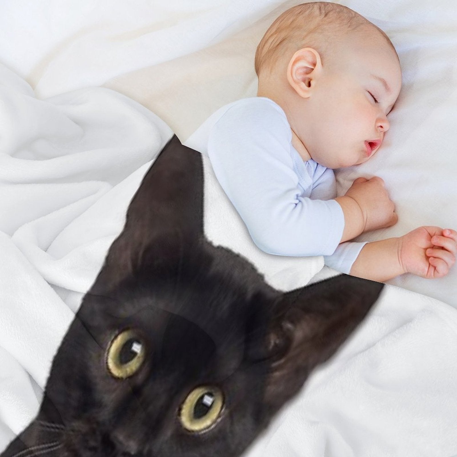 Black Cat Boyfriend Print Velvety-soft Throw Blanket