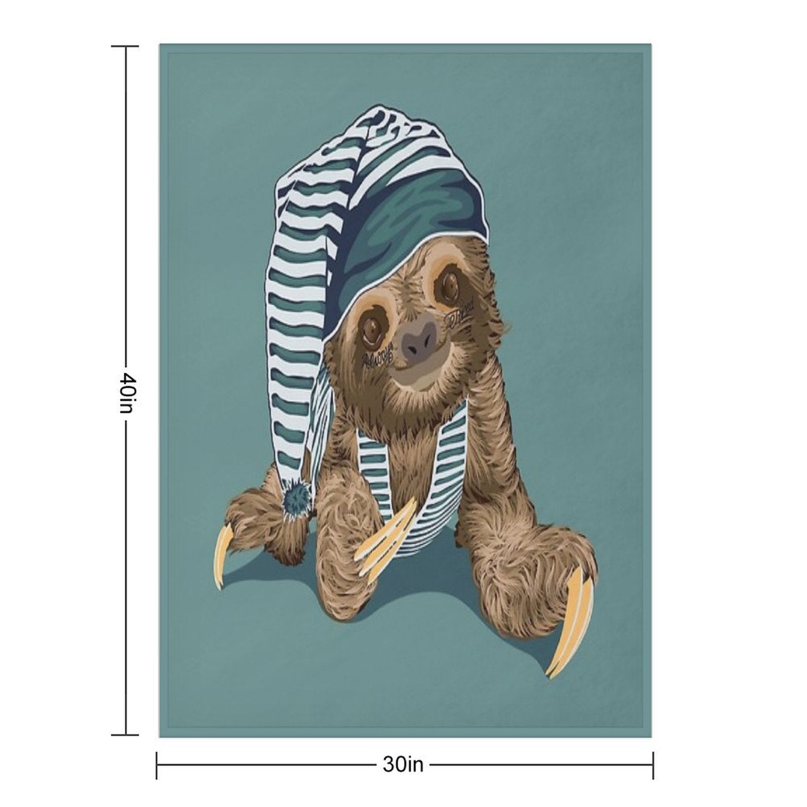 Always Tired Sloth Versatility Throw Blanket