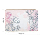 Flowers  Rapid-Drying Bath Mat