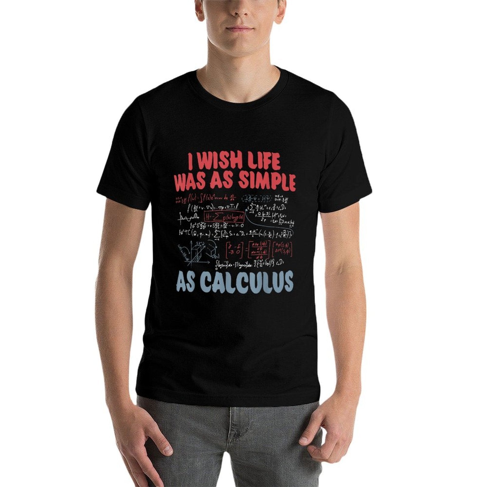 Funny Calculus Math Joke Humor Men Women Math Teachers  Oversized Silhouette T-Shirt