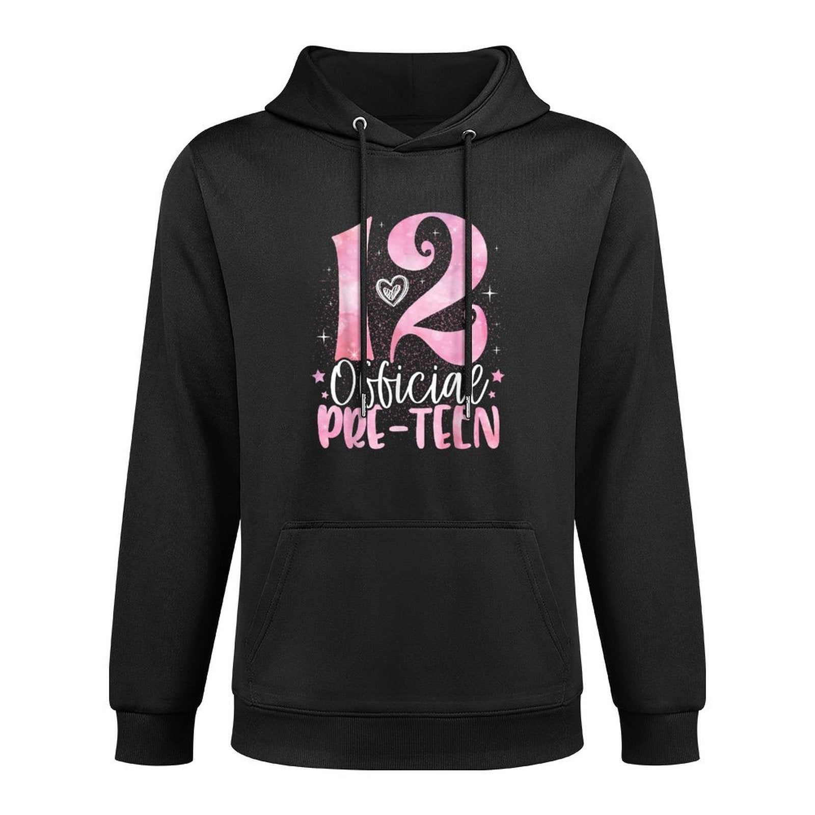 12 Official Pre-Teen 12th Birthday Girl 12 Year Old Moisture-Wicking Hoodie