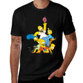The Simpsons Family Donut Reach  Quick-drying T-Shirt