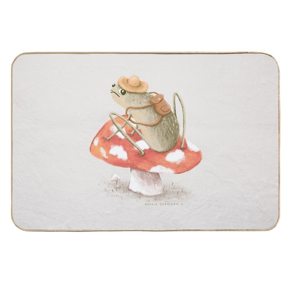 Awkward Toad Ready for Adventure  Versatile Bath Mat