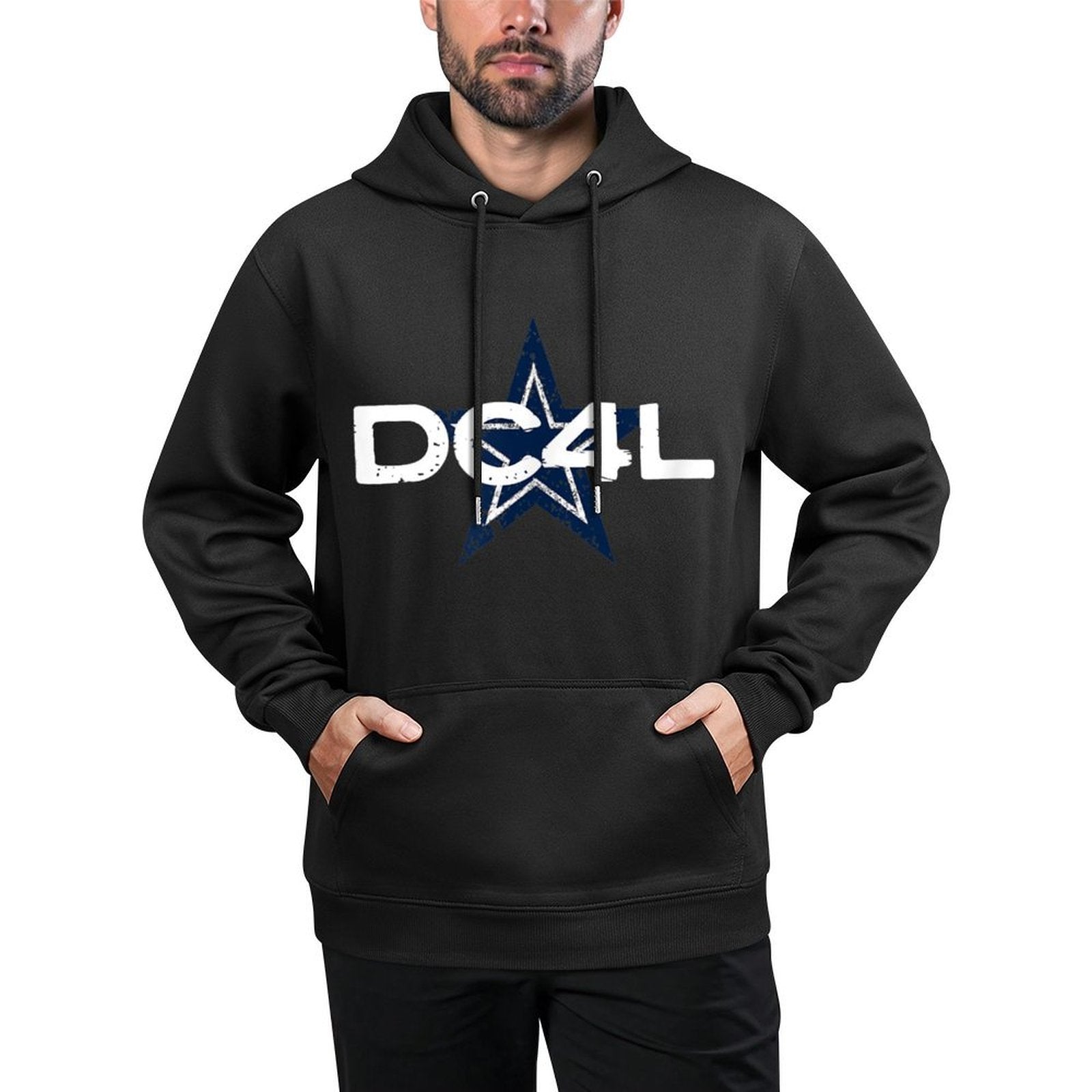 Simple “Cowboys DC4L” Graphic Customizable Surface Hoodie