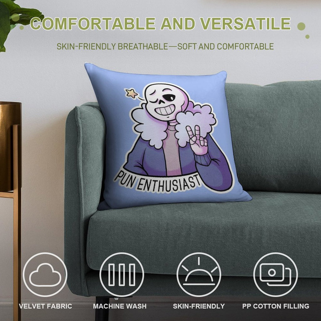Sans. Soft Ultra-Soft Texture Throw Pillow