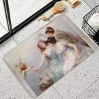 Die Drei Grazien (The Three Graces) by Edouard Bisson Remastered Xzendor7 Classical Art Old Masters Reproductions  High-Traffic Bath Mat