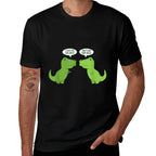 Funny Cute T-Rex - Dinosaur - Funny Text - Humour - Happy  Trendy Pattern T-Shirt