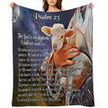 Psalm 23 Bible Verse Velvety-soft Throw Blanket