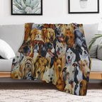 Dog Lovers Quick-dry Throw Blanket