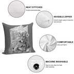 Bruna Alpina Soft Hidden Zipper Throw Pillow