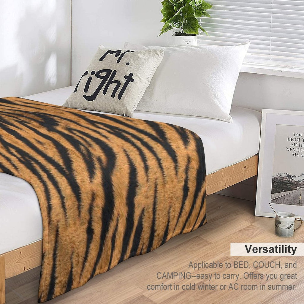 Tiger Stripe Cover Plush Throw Blanket