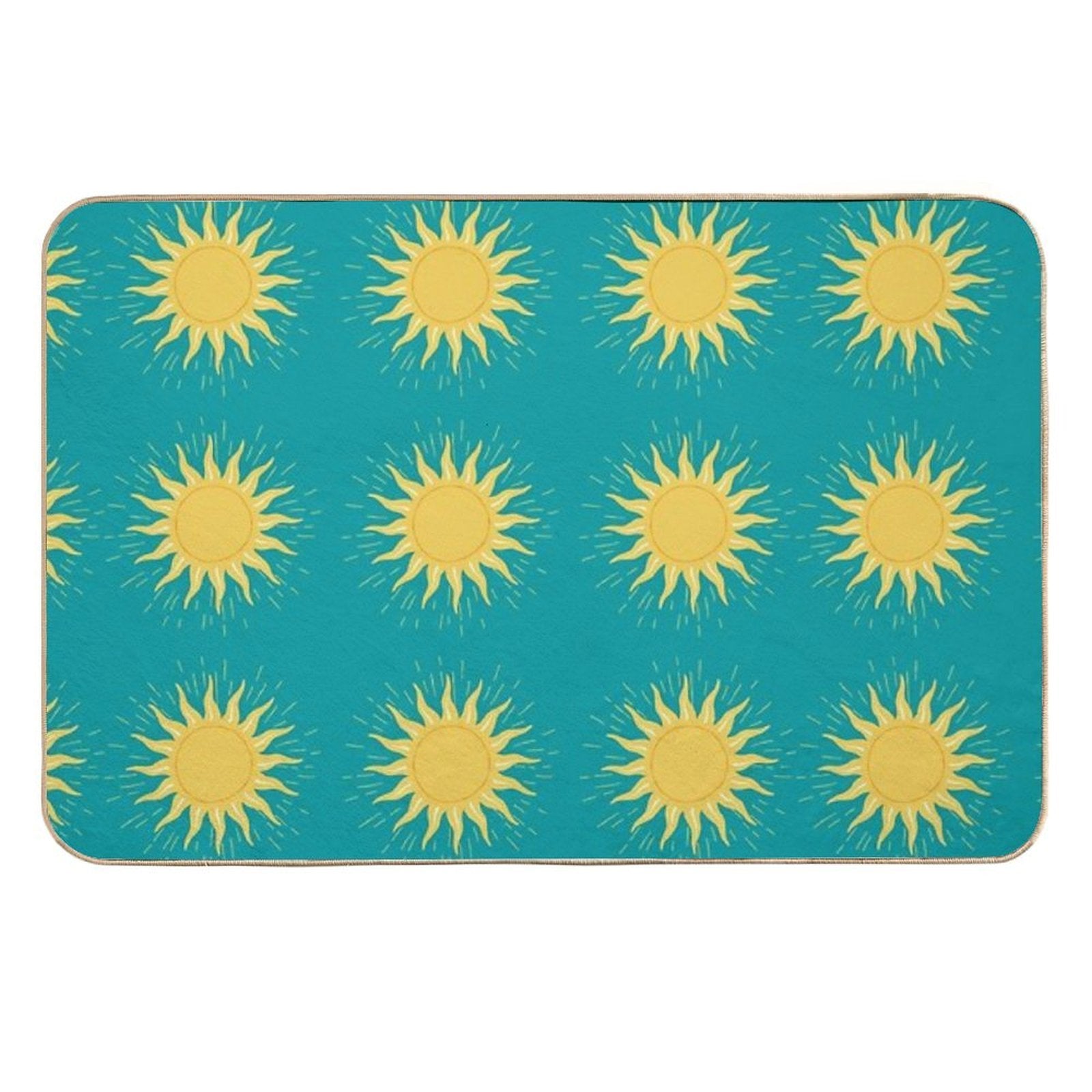 Sunny Pattern Durable Bath Mat