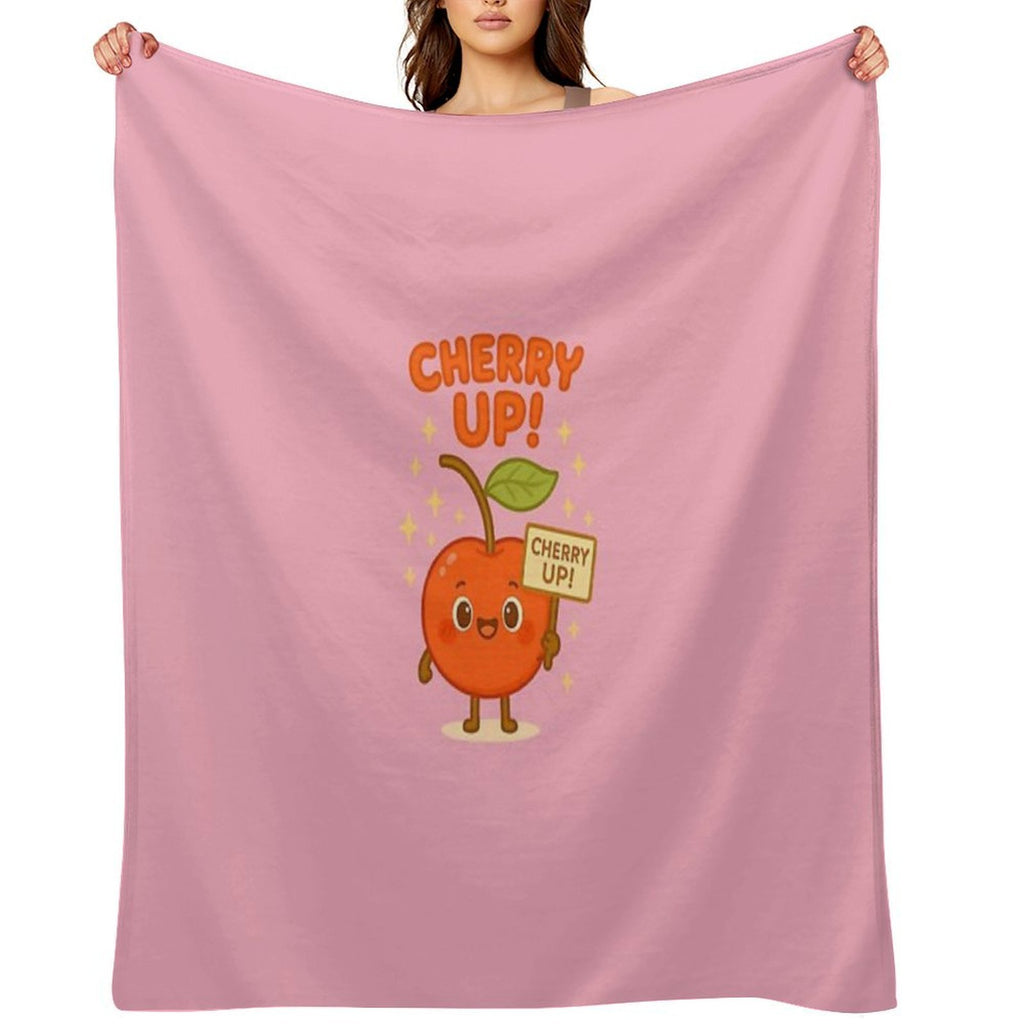 Cherry Up Easy Care Throw Blanket