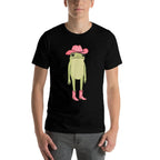 Western Country Cowgirl Rodeo  Funny Cowboy Frog Cartoon  Relaxed-fit T-Shirt