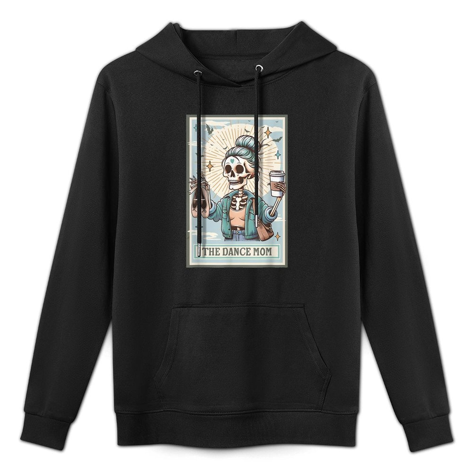 The Dance Mom Skeleton Tarot Card, Dance Mama Mother's Day Versatile Streetwear Hoodie