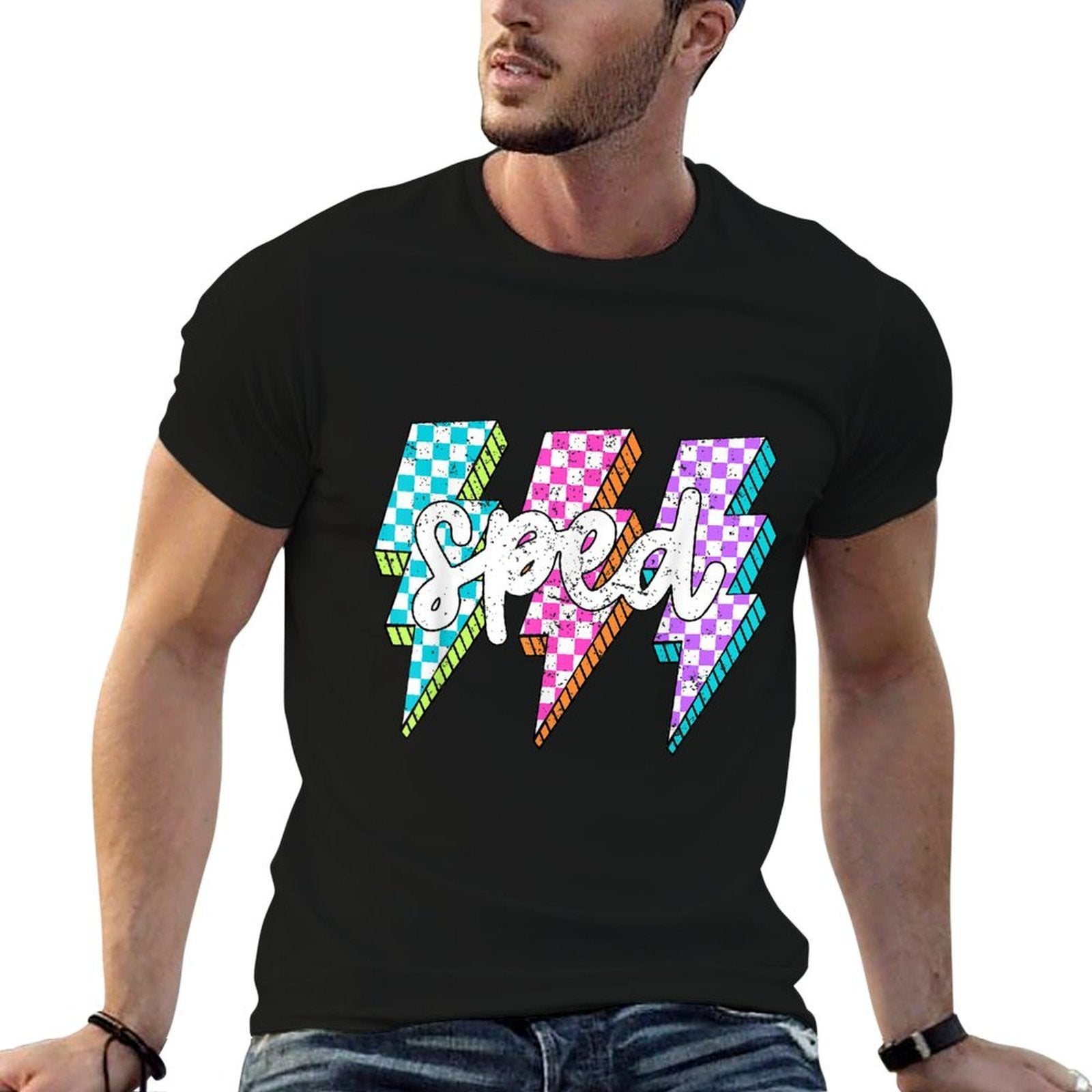 SPED Teacher Squad Lightning Bolt Special Education  Moisture-wicking T-Shirt