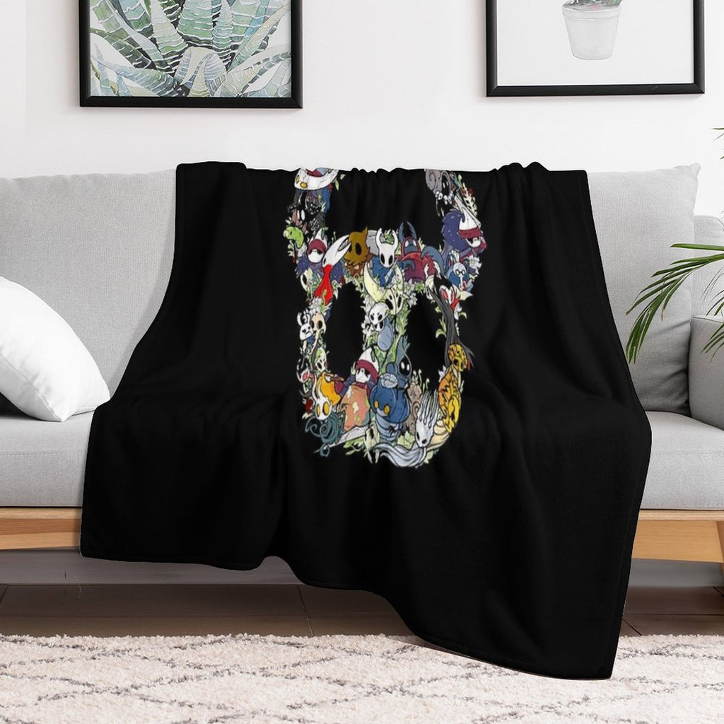 Hollow Crew (Mask) Shrink-resistant Throw Blanket