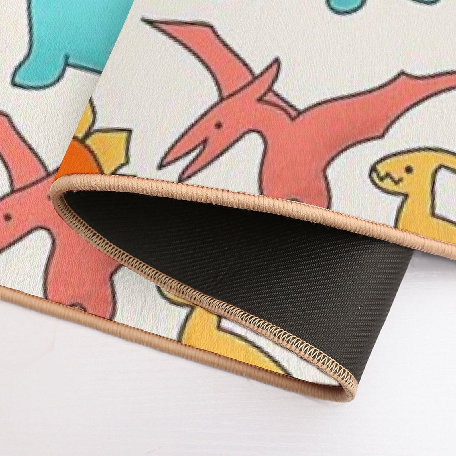 Kawaii Style Dinosaurs Pattern  Versatile Bath Mat