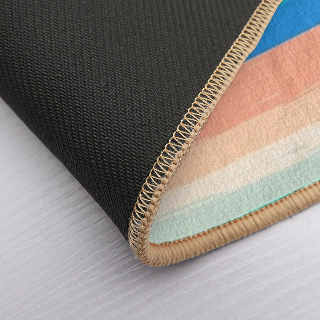 Aesthetic Rainbow  Easy Maintenance Bath Mat