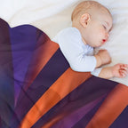 Abstract in Orange And Purple Comfort Throw Blanket