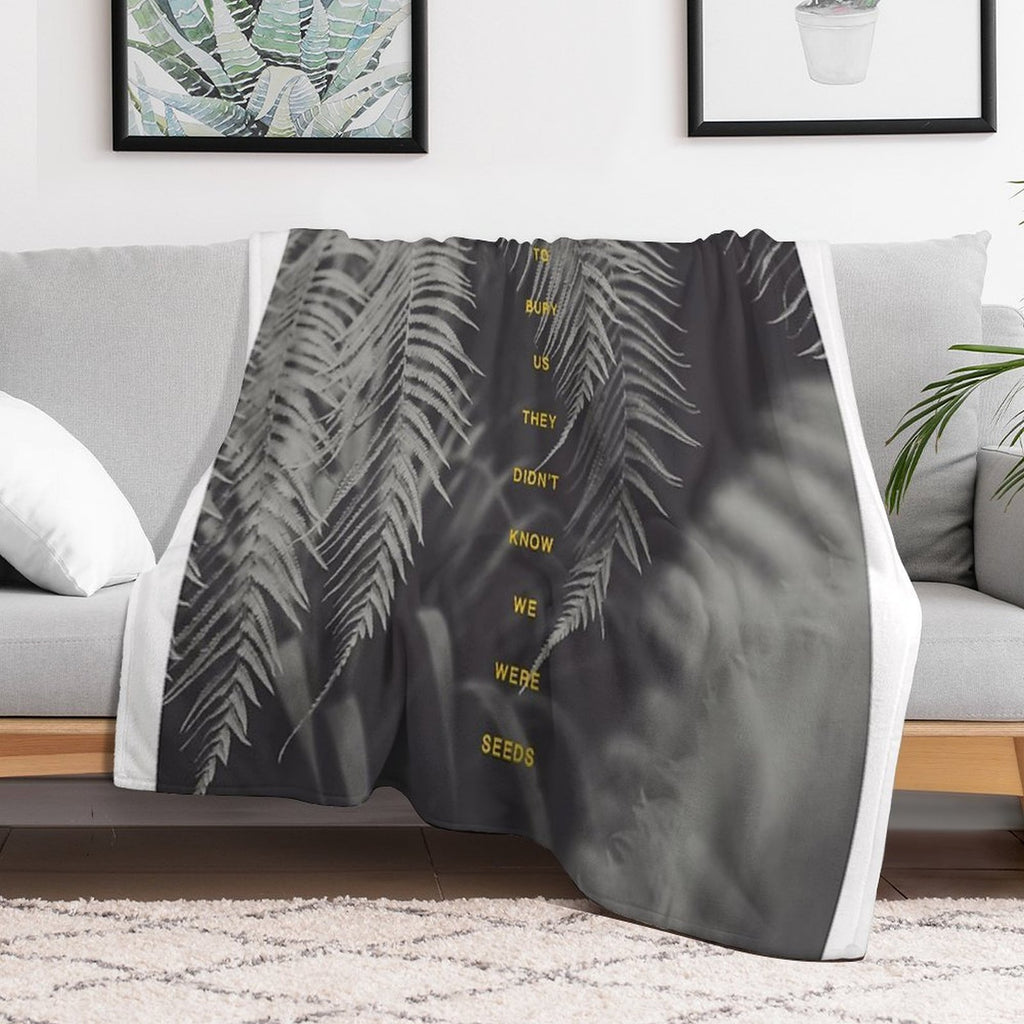 Bury Us Wrinkle-free Throw Blanket