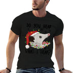 Do You Hear What I Hear, Opossum Christmas, Wild Animals  Relaxed-fit T-Shirt