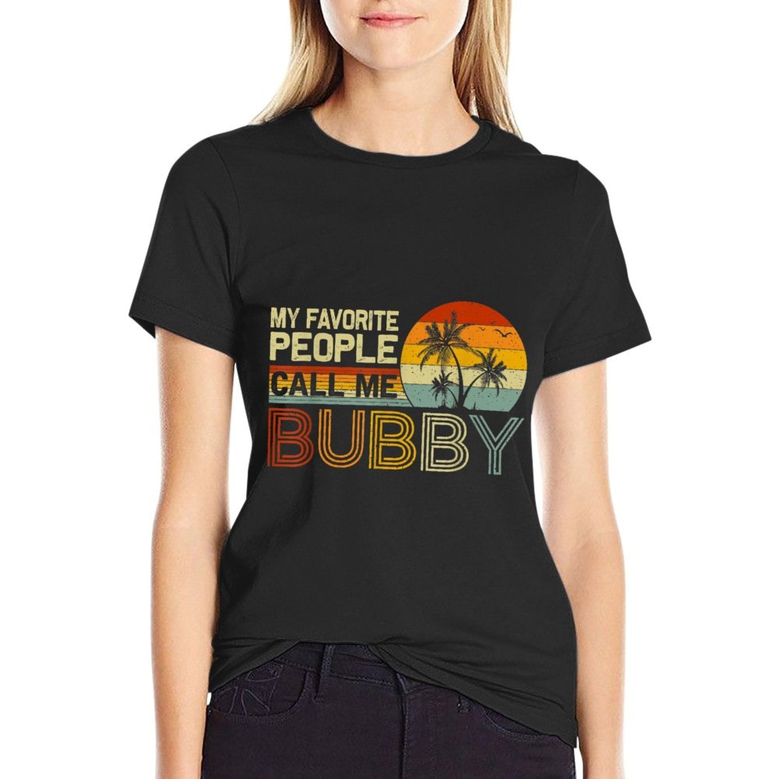My Favorite People Call Me Bubby Vintage Retro Funny Bubby  Vintage-inspired T-Shirt