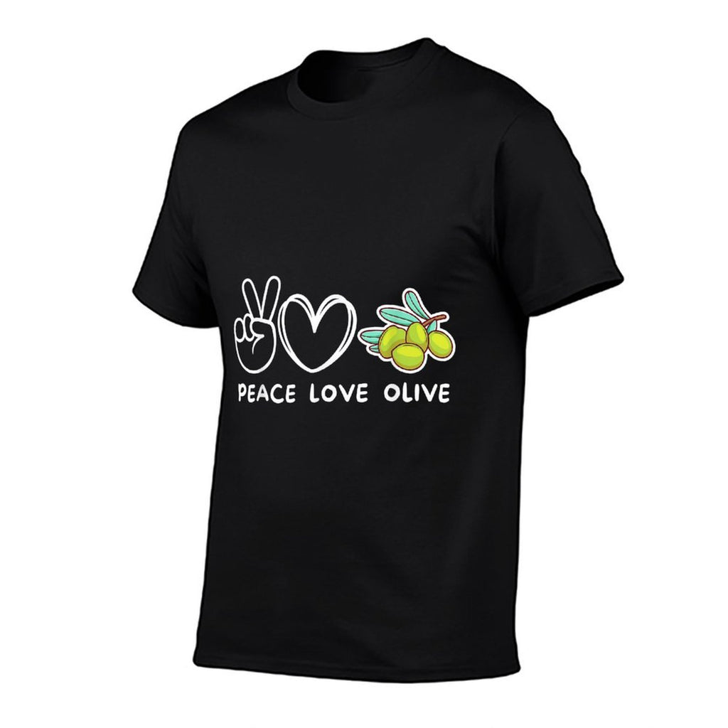 Peace, Love Olive Retro Olive Lover Food Lover  Lightweight T-Shirt