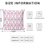 Pink Chinoiserie Pagoda Print Soft Anti-Pilling Throw Pillow