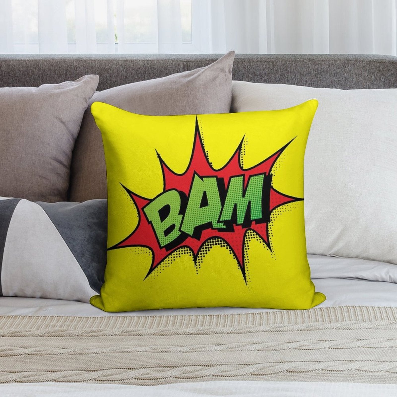 Bam Soft Bedroom Essential Throw Pillow
