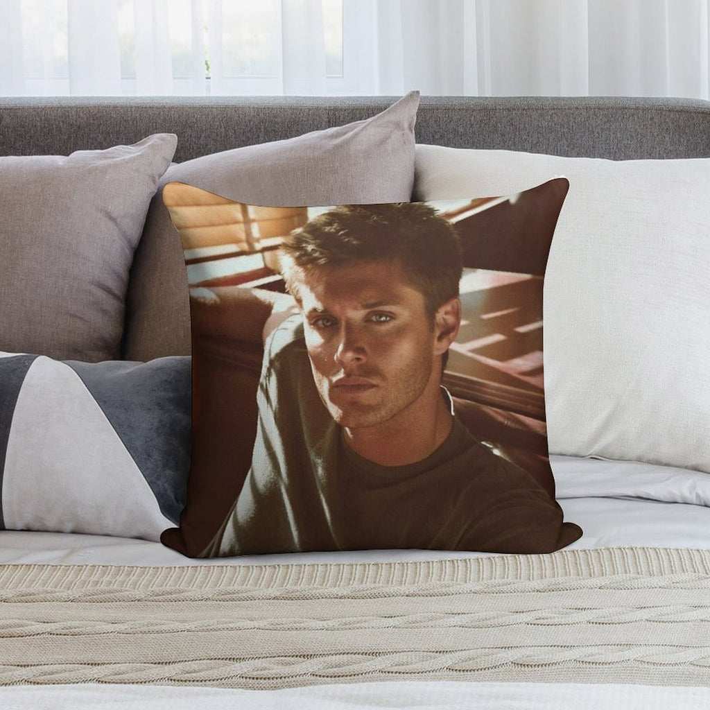 Jensen Ackles Soft Ultra-Soft Texture Throw Pillow